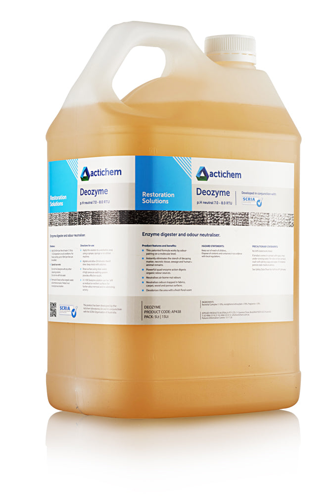 Deozyme Odour Remover & Enzyme Digester – Tasmanian Cleaner’s Specialist